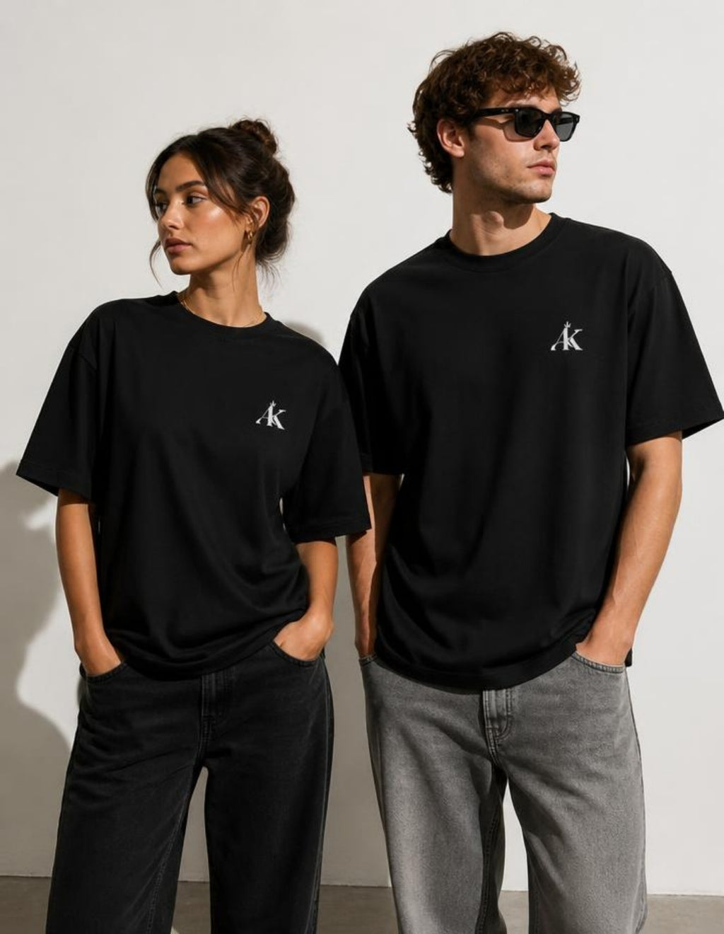 AK Luxury Signature Oversized T-Shirt – Black | 260 GSM
