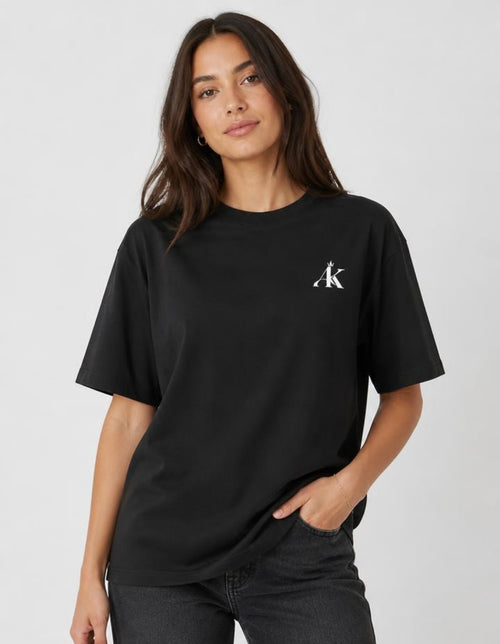 AK Luxury Signature Oversized T-Shirt – Black | 260 GSM